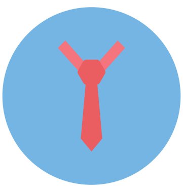 Kravat renk izole vektör kolayca değiştirilebilir veya Düzenle simgesini