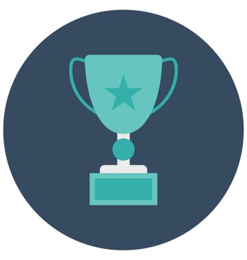 Başarı, ödül yazma renk izole vektör kolayca değiştirilebilen simgesi veya Düzenle