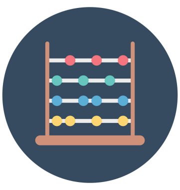 Abaküs renk izole kolayca değiştirilebilir veya düzenlediğiniz vektör simge