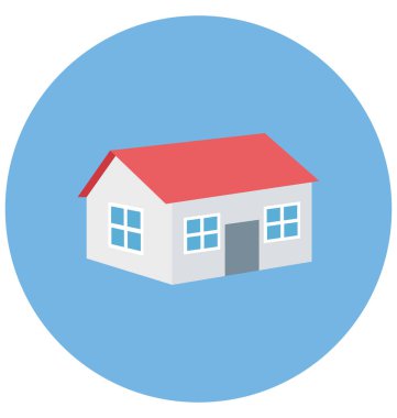 Ev renk izole vektör kolayca değiştirilebilir veya Düzenle simgesini