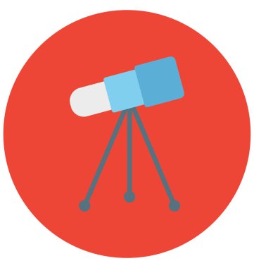 Mikroskop renk izole vektör kolayca değiştirilebilir veya Düzenle simgesini