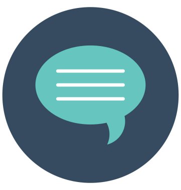 Konuşma balonu renk izole vektör kolayca değiştirilebilir veya Düzenle simgesini