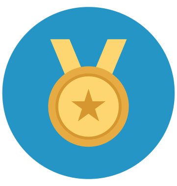 Ödülü rozet renk izole vektör kolayca değiştirilebilir veya Düzenle simgesini