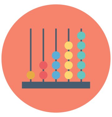 Abacus renkli vektör çizim vektör kolayca değiştirilebilir veya Düzenle simgesini