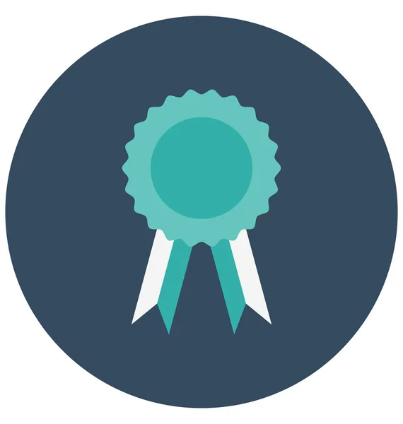 Award Badge Color Icono Vectorial Aislado Que Puede Modificar Editar — Archivo Imágenes Vectoriales