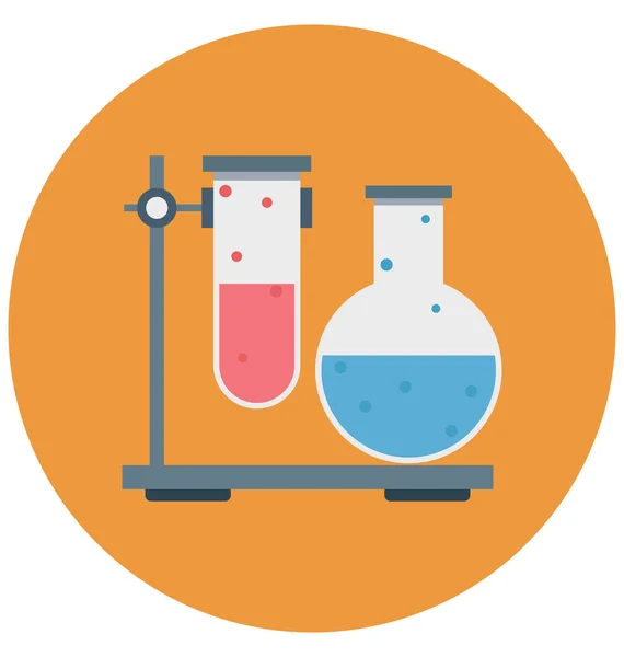 实验室实验颜色隔离矢量图标 可以很容易地修改或编辑 — 图库矢量图片