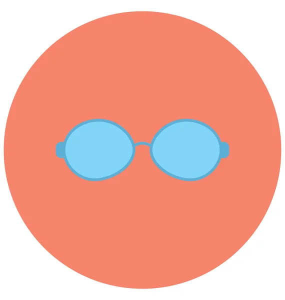 Icono Vector Aislado Color Gafas Que Puede Modificar Editar Fácilmente — Vector de stock