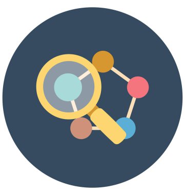 Molekül küp şekli, küp molekül renk izole vektör simgesi kolayca değiştirilebilir veya düzenlediğiniz