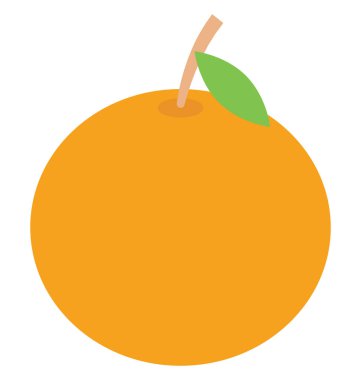 Narenciye, gıda kolayca değiştirilebilir veya düzenlediğiniz izole renk vektör simgesi.