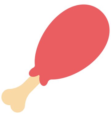 Tavuk, gıda kolayca değiştirilebilir veya düzenlediğiniz izole renk vektör simgesi.