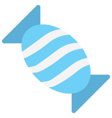 Şeker, şekerlemeler kolayca değiştirilebilir veya düzenlediğiniz izole renk vektör simgesi.