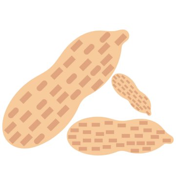 Kuru meyve, gıda kolayca değiştirilebilir veya düzenlediğiniz izole renk vektör simgesi.