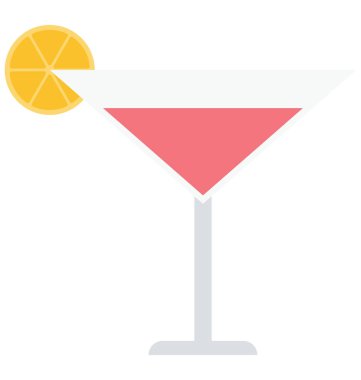 İştah açıcı içki, Içecek kolayca değiştirilebilir veya düzenlediğiniz izole renk vektör simgesi.