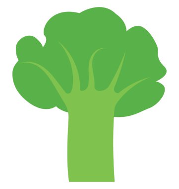 Brokoli, sağlıklı gıda kolayca değiştirilebilir veya düzenlediğiniz izole renk vektör simgesi.