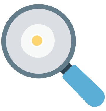 Odaya Servis Kahvaltı, kolayca değiştirilebilir veya düzenlediğiniz izole renkli vektör simge yumurta.