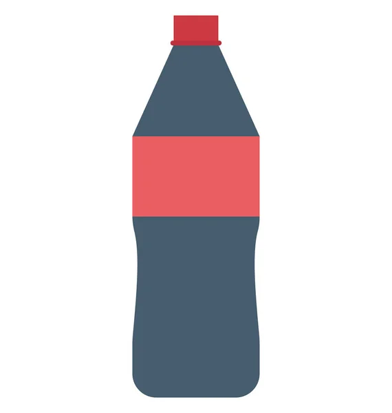 Bebida Cola Coca Icono Vectorial Color Aislado Que Puede Modificar — Vector de stock