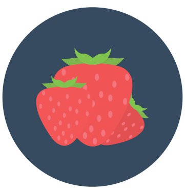  Berry, kolayca değiştirilebilir veya düzenlediğiniz izole renkli vektör simge meyve.