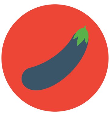 Brinjal, patlıcan izole renk vektör kolayca değiştirilebilir veya Düzenle simgesini.