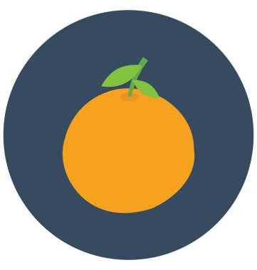 Narenciye, gıda kolayca değiştirilebilir veya düzenlediğiniz izole renk vektör simgesi.