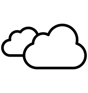 Bulutlar vektör simgesi hangi-ebilmek kolayca değişiklik veya düzenleme