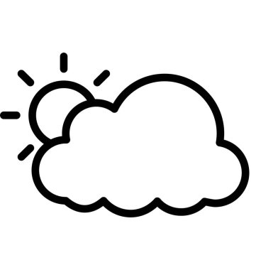 Bulutlar vektör simgesi hangi-ebilmek kolayca değişiklik veya düzenleme