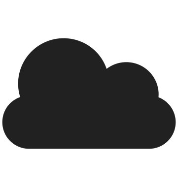 Bulut vektör simgesi hangi-ebilmek kolayca değişiklik veya düzenleme