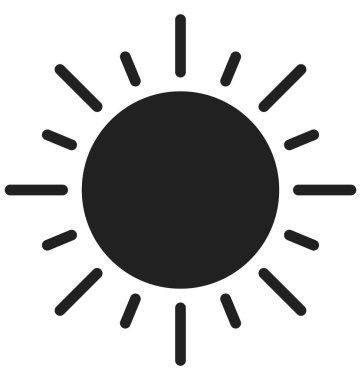 Parlak gün vektör simgesi hangi-ebilmek kolayca değişiklik veya düzenleme