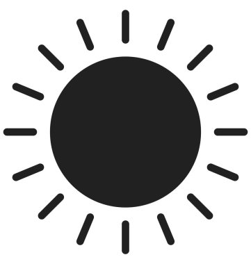 Güneşli gün vektör simgesi hangi-ebilmek kolayca değişiklik veya Düzenle