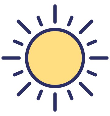 Parlak gün vektör simgesi hangi-ebilmek kolayca değişiklik veya düzenleme