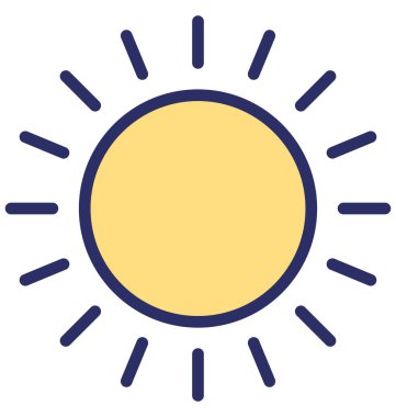 Güneşli gün vektör simgesi hangi-ebilmek kolayca değişiklik veya Düzenle