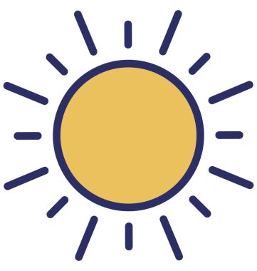 Parlak gün vektör simgesi hangi-ebilmek kolayca değişiklik veya düzenleme 