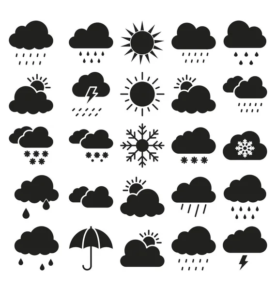 Kolayca düzenlemek veya değiştirmek hava malzeme vektör simgeler kümesi