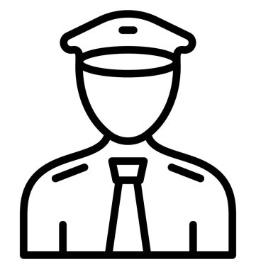 Kolayca düzenlemek veya değiştirmek pilot vektör simgesi