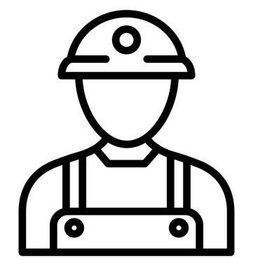 Kolayca düzenlemek veya değiştirmek madenci vektör simgesi