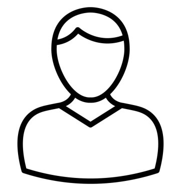 Genç çocuk vektör kolayca düzenlemek veya değiştirmek simgesi