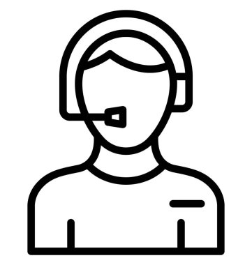 Kolayca düzenlemek veya değiştirmek müşteri temsilcisi vektör simgesi