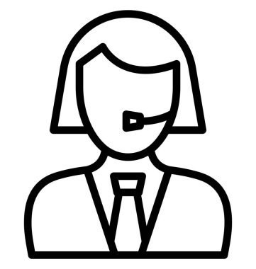 Kolayca düzenlemek veya değiştirmek müşteri temsilcisi vektör simgesi