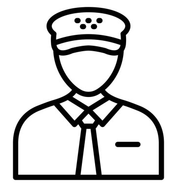 Kolayca düzenlemek veya değiştirmek pilot vektör simgesi