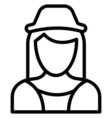 Kolayca düzenlemek veya değiştirmek hizmetçi vektör simgesi