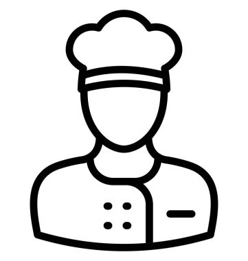 Kolayca düzenlemek veya değiştirmek Şef vektör simgesi