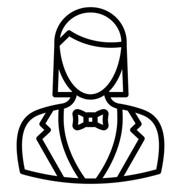 Kolayca düzenlemek veya değiştirmek garson vektör simgesi