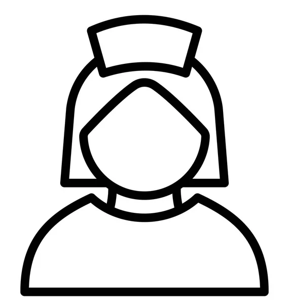 Nurse Vector Icon Which Can Easily Modify Edit — Stock Vector