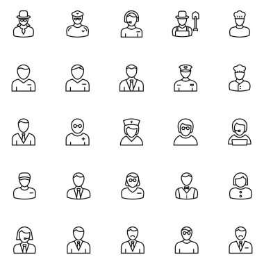 Professional vektör kolayca düzenlemek veya değiştirmek simgeleri ayarlamak