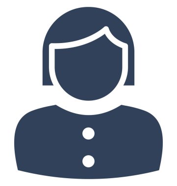 Kolayca düzenleyebilen ve düzenleyebilen Kadın Vektör Simgesi