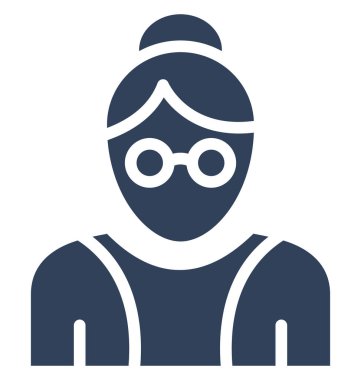 Kolayca düzenleyebilen ve düzenleyebilen Kadın Vektör Simgesi