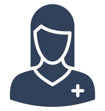 Bayan Doktor vektör simgesi hangi kolayca düzenlemek veya değiştirmek