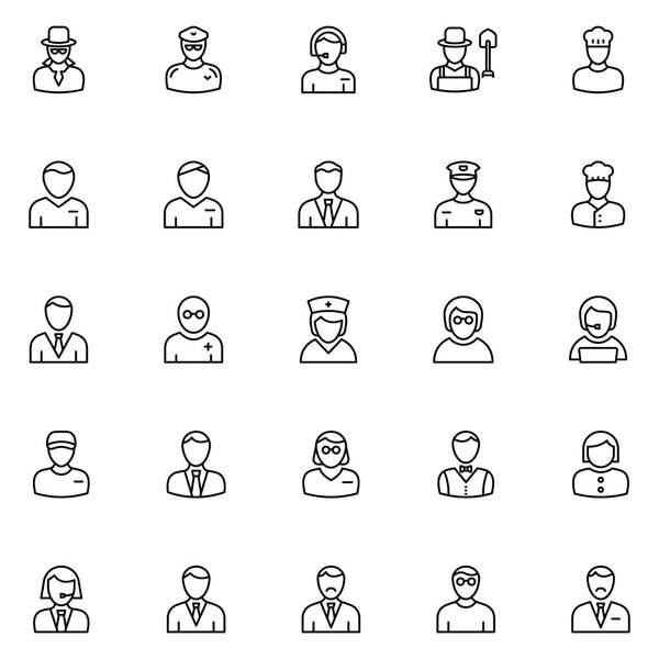 Набор векторных иконок, которые можно легко модифицировать или редактировать
