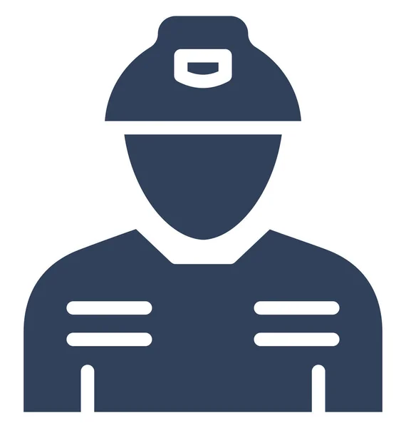 Miner Vector Icon Which Can Easily Modify Edit — Stock Vector