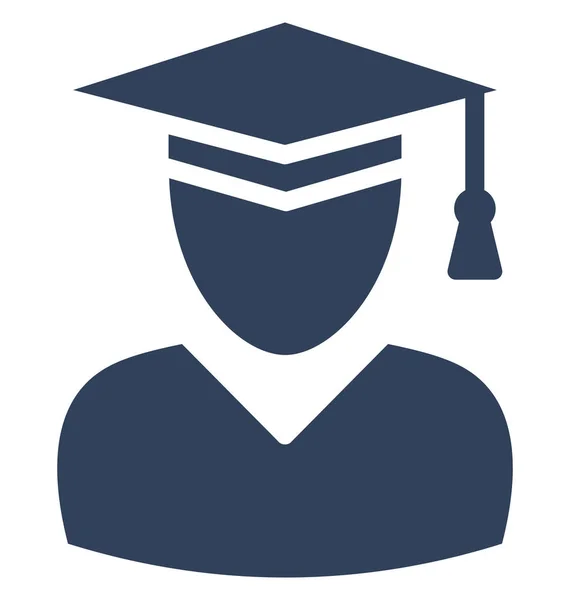 Graduate Vector Icon Which Can Easily Modify Edit — Stock Vector