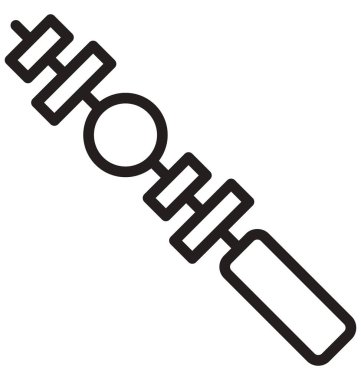 Kolayca değiştirilebilir veya düzenleme Barbekü vektör simgesi